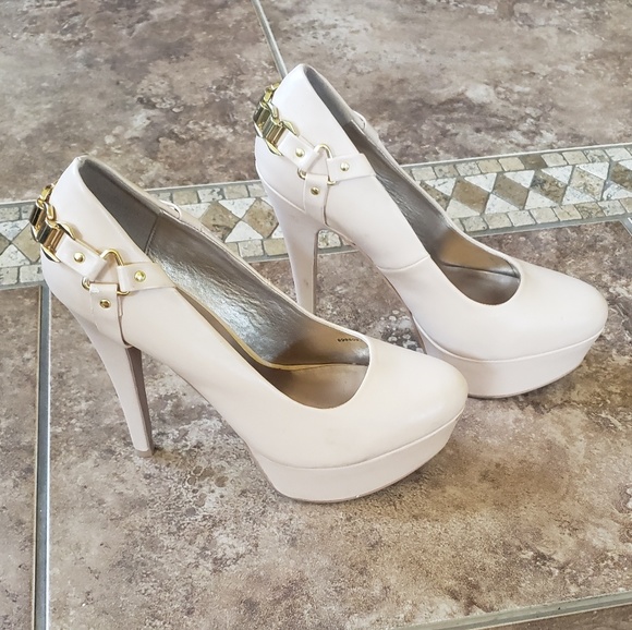 Charlotte Russe Shoes - Nude high heels